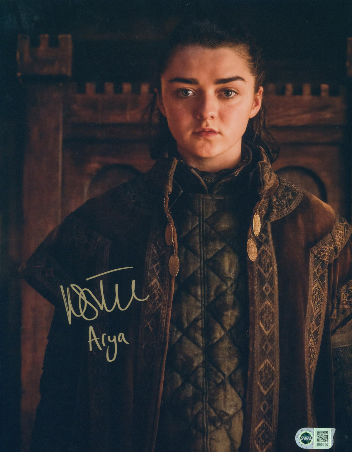 Maisie Williams Signed 11X14 Photo - SWAU Authenticated - SWAU