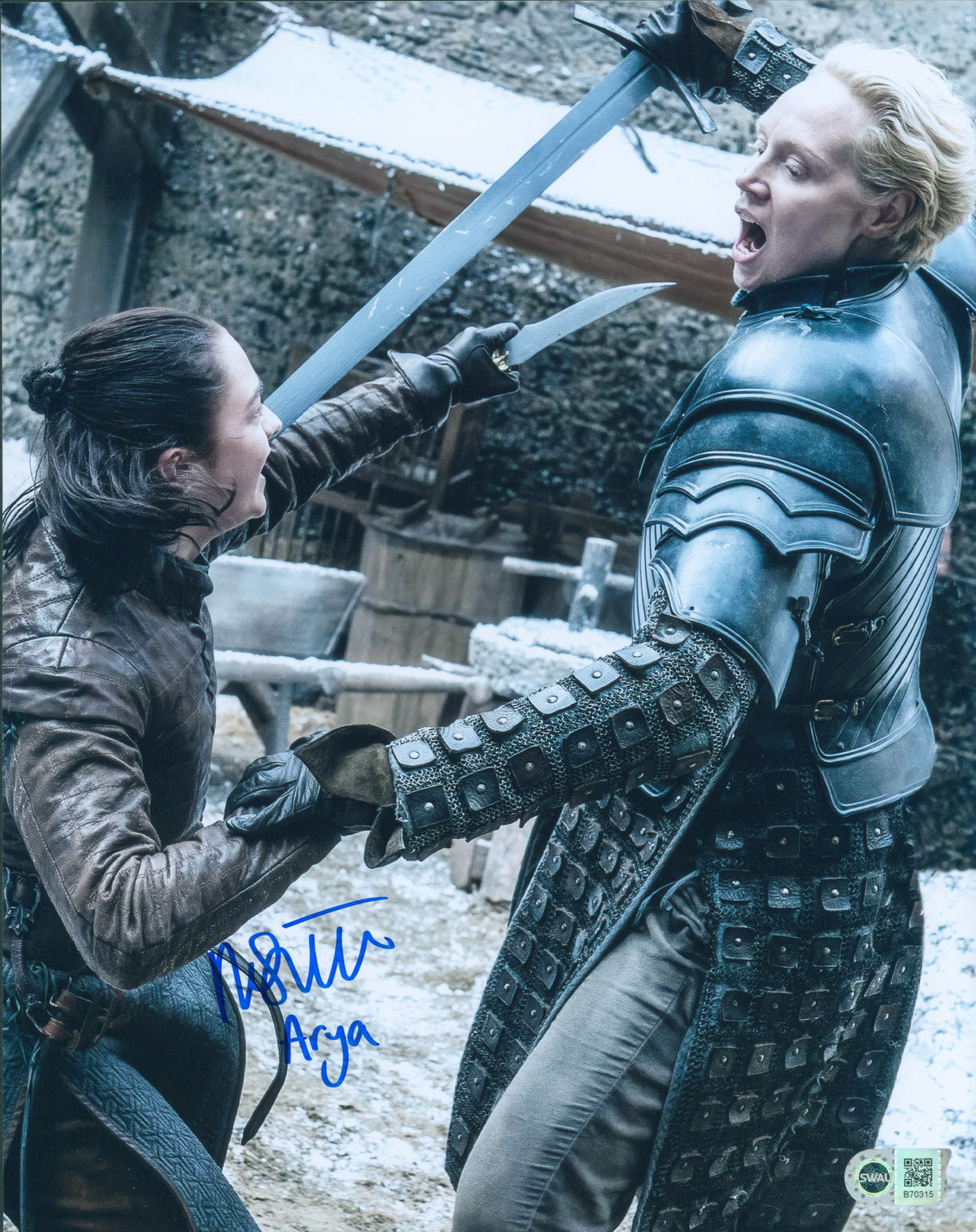 Maisie Williams Signed 11X14 Photo - SWAU Authenticated - SWAU