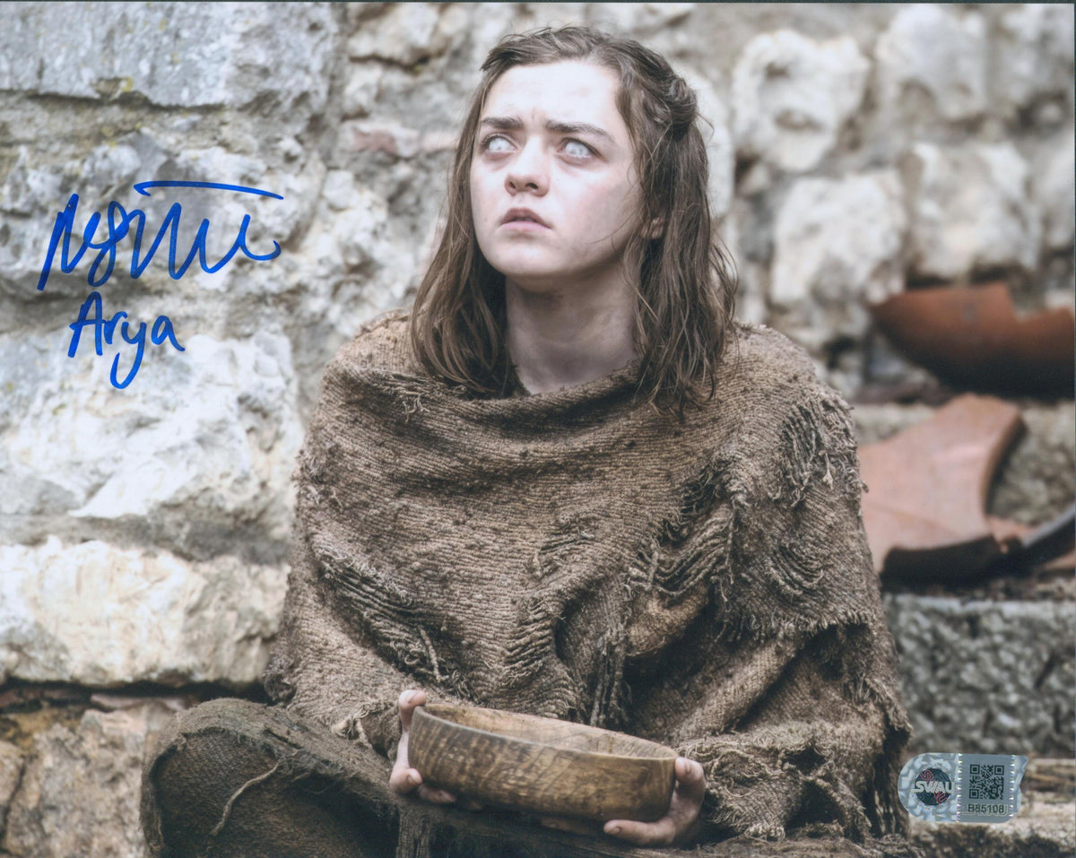 Maisie Williams Signed 8x10 Photo - SWAU Authenticated - SWAU