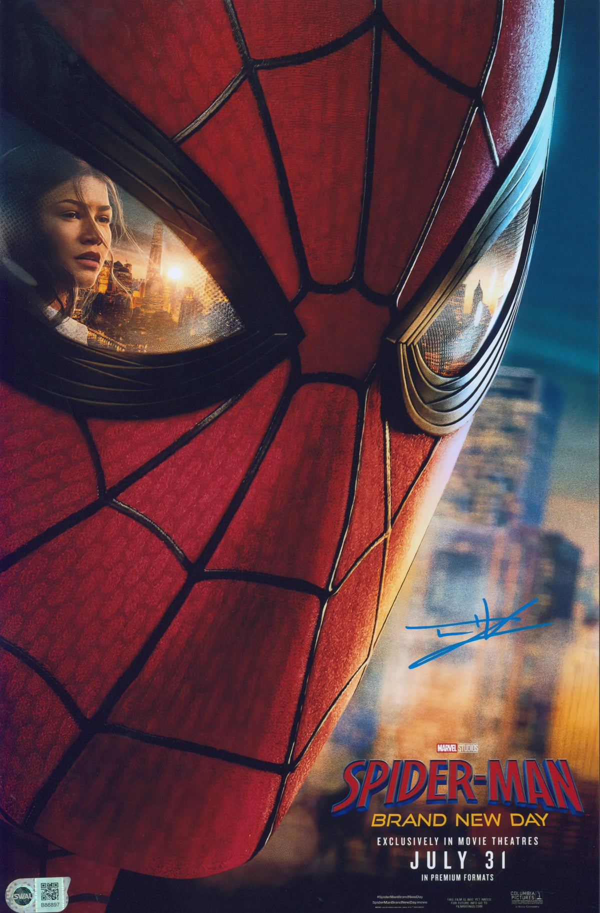 Tom Holland Signed 11x17 Photo - SWAU Authenticated - SWAU